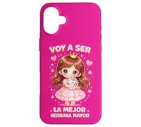 Playera Big Sister : Voy a Ser la Mejor Hermana Mayor Anuncio Coque pour iPhone 16 Plus