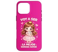 Playera Big Sister : Voy a Ser la Mejor Hermana Mayor Anuncio Coque pour iPhone 16 Pro Max