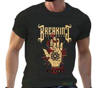 Playera Breaking Benjamin T-shirts graphiques Y2k American Rock Band Site Web Officiel T-shirts en polyester tendance pour hommes 05039NN-white