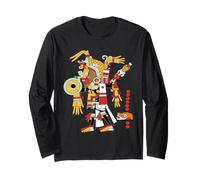 Playera de Mexico - Mayas - Aztèques - Dia de Los Muertos Manche Longue