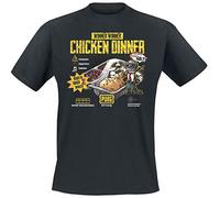 Playerunknown's Battlegrounds PUBG - Cuisine - Chicken Dinner T-Shirt Manches Courtes Noir L