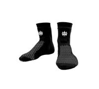 Playerz Paire de chaussettes antidérapantes pour entraînement MMA et lutte en néoprène pour le BJJ, la lutte, les arts martiaux mixtes et le yoga, Noir , L-XL