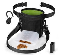 Playexen Sac Friandise pour Chien Accessoires avec Clicker&Sac a Crottes Chien&Pochette Friandise Chien Intérieur en Silicone&Sac a Friandise pour Chien Dressage avec Ceinture Réglable