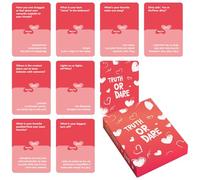 Playful 50-Date Ideas Romantic Party Favor | Jeu de cartes relationnelles | Jeu de relations interactives pour les amoureux de la nuit Valentine Boisson Adults Activités Date Night Teen Dating