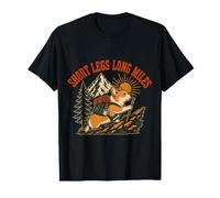 Playful Corgi Mountain Randonnée Camping Chien à Pattes Courtes T-Shirt