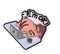 Playful Feline Brooch for Casual Outfits Alloy Chest Decoration Accessory Great Gift for Animal Lovers Corsage Pin