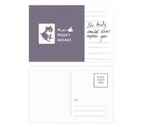Playful Hupuppy Plays Poop Carte postale pour anniversaire de mariage