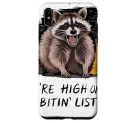 Playful Raccoon Urban Art Raton Laveur Drôle Animal Humour Coque pour iPhone XS Max