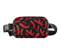 Playful Red Pepper Sac banane imperméable pour femme Sac banane mignon sac à bandoulière Poivre rouge ludique, 20,3 x 13,5 x 5,8 cm, drôle mignon, poivre rouge ludique, 20,3 x 13,5 x 5,8 cm, drôle