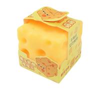 Playful Stress Reliever - Squeeze Cheese Toy | Slow Rising Pinch Vent, Hand Fidget for Kids Adults, Study Work Home School Office Travel Party Favors Easter Basket