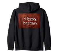 Playful Warning Assertive Text Graphic Sweat à Capuche