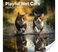 Playful Wet Cats Calendar 2025: Fun images of cats enjoying water and their playful antics