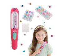 PLAYFULBAY Hair Jewels for Girls - Make It Real Snap 'N Glam Hair Styling Set with Hair Gem Stamper & Bedazzler DIY Hair Gems Kit for 5 Year Old Girls