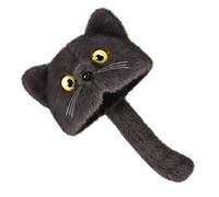 Playfulness Bonnet tricoté avec oreilles d'animaux en matériaux doux pour femmes, hommes, enfants, activités intérieures et extérieures - Oreilles de chaton - Joli thème animal - Temps froid