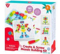 JOUET ENFANT PLAYGO ATELIER MOSAIQUE CREER ET VISSER 180 PIECES