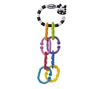 Playgro Anneau de Dentition et Hochet Zèbre, 9 Pièces, À partir de 3 Mois, Zebra 9 Links Pack, Multicolore, 40141