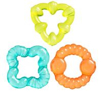 Playgro Bumpy Gums Lot de 3 anneaux de dentition pour bébé à partir de 3 mois Sans BPA Multicolore