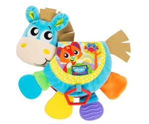 Playgro Cheval Clip Clop avec Sons et Livre d'Histoires, Jouets pour Bébés, À partir de 3 mois, Sans BPA, Coloré, 40219