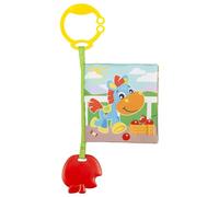 Playgro First Fun Stroller Book, Livre Jouet Poussette pour bébé, dès la Naissance, Anneau de Dentition, 0m, Cadeau de Naissance