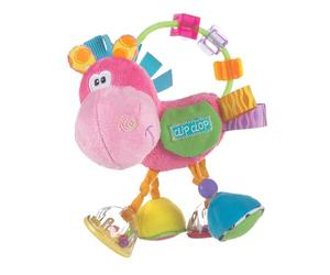 Playgro Hochet Multi-activités Âne, À partir de 3 Mois, Sans BPA, Playgro Toy Box Pferd Clip Clop, Rose/Multicolore, 40143