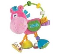 Playgro Hochet multi-activités Âne – À partir de 3 mois – Sans BPA – Rose/Multicolore (40143)