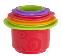 Playgro Jouet de Bain Gobelets Empilables, Jouets de Bain pour Bébés, À partir de 9 mois, Sans BPA, Coloré, 40217