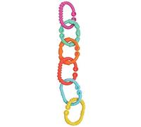Playgro Jouet pour Poussette, 24 Anneaux, À partir de 3 Mois, Loopy Links, Multicolore, 40134