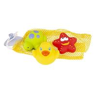Playgro Jouets de bain 3 amis avec filet de rangement imperméable-salissant 40223 0099 1001