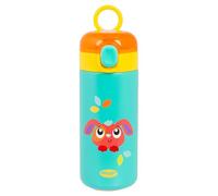 Playgro Penny Tiny Trek Insulated Bottle, Isotherme Enfant Inox 320 ml - Bouteille Paille Anti-Fuite avec Isolation Double Paroi - Gourde Bébé et Enfant Légère et Durable