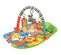 Playgro - Tapis d'éveil Safari Super Gym - Dès la naissance, jouets détachables, multicolore (40108)