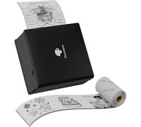 PlayGround® Mini Imprimante avec Bluetooth et 1 Rouleaux d'Étiquettes - Imprimante Thermique Portable pour Smartphone - Idéale pour Études, Notes, Images, Photos et Journaux