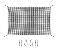Playground Net - Corde lourde filet, filet d'escalade à double couche pour les | Filet de sécurité cargo coriace avec 4 crochets supplémentaires, pour les terrains de jeux en plein air et les