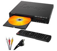 PlayHD Lecteur DVD - Lecteur vidéo multi-régions sans région avec sortie HDMI et mise à l'échelle 1080p, lecture USB/CD, ports RCA