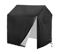 Playhouse Cover, Wooden Shelter, Waterproof Black Dustproof Protection with Sun-Resistant , Outdoor Play Supplies for Kids Backyard Garden Furniture Weather Defense Storage