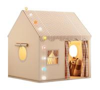 Playhouse Kids Indoor Tente de jeu d'intérieur pliable avec tunnel, base secrète, grandes tentes spatiales, château d'intérieur, petite maison, jouet pour fille