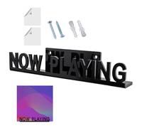 Playing Acrylic Record Holder, Vinyl Record Wall Mount Shelf, Clear LP Display Stand for Albums, Magazines and Home Decor