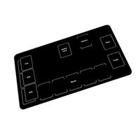 Playing Card Mat, Rubber Tabletop Game Pad, 23.62x13.78x0.08 inches Durable Smooth Stain-Resistant Dealing Play, Gathering Games, Foldable Cards Game for Home Camping Travel Gatherings