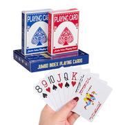 Playing Cards Large Print for Adults - 2 Pack, Large Print Playing Cards for Seniors, Vision Impaired, Low Vision Crowd, for Blackjack, Euchre, Canasta Card Game