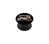 Playing Dead Until This is Over Funny Opossum Possum Humour PopSockets PopGrip Adhésif