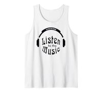 Playing for Change Listen to The Music Logo Noir Débardeur