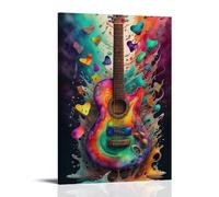 Playing The Guitar of The Soul Living Art mural 30 x 45 cm