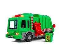 Playkidiz 15" Jouet de Camion a Ordures pour Enfants avec Lumières, Sons et Couvercle de Poubelle Manuel, Jeu d'apprentissage Interactif pour Les Enfants, Sûr a L'intérieur et a L'extérieur