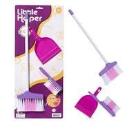 Playkidiz -Jeu de nettoyage pour les enfants - y compris 3 jouets de nettoyage balai, poussière de poussière et brosse, grand cadeau de jouet pour enfants