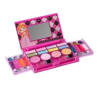 Playkidiz Mon Premier Coffre De Maquillage De Princesse,Cosmétique De Luxe Tout-en-Un pour Fille - Ensemble De Maquillage Filles - Palette De Maquillage Maquillage Enfant Fille avec Miroir (Lavable)