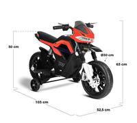 Playkin - faster - Batterie moto roues latérales noir