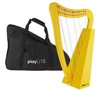 PlayLite Harpe à 15 cordes par Gear4music, jaune
