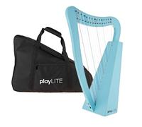 PlayLite Harpe à 15 cordes par Gear4music, bleu