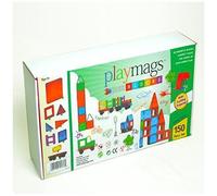 Playmags 150 + 18 Piece Set: Now With Stronger Magnets, Sturdy, Super Durable With Vivid Clear Color Tiles. 18 Piece Clickins Accessories To Enhance Your Creativity