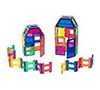 Playmags 48 Piece Set: Now With Stronger Magnets, Sturdy, Super Durable With Vivid Clear Color Tiles