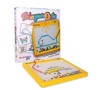 Playmags Magna Dots - Grand Tableau magnétique 12,5" pour Enfants - Tableau magnétique à Pois avec Stylo magnétique - Aimants Magna Safe pour Enfants et Tout-Petits - Jouet de Voyage